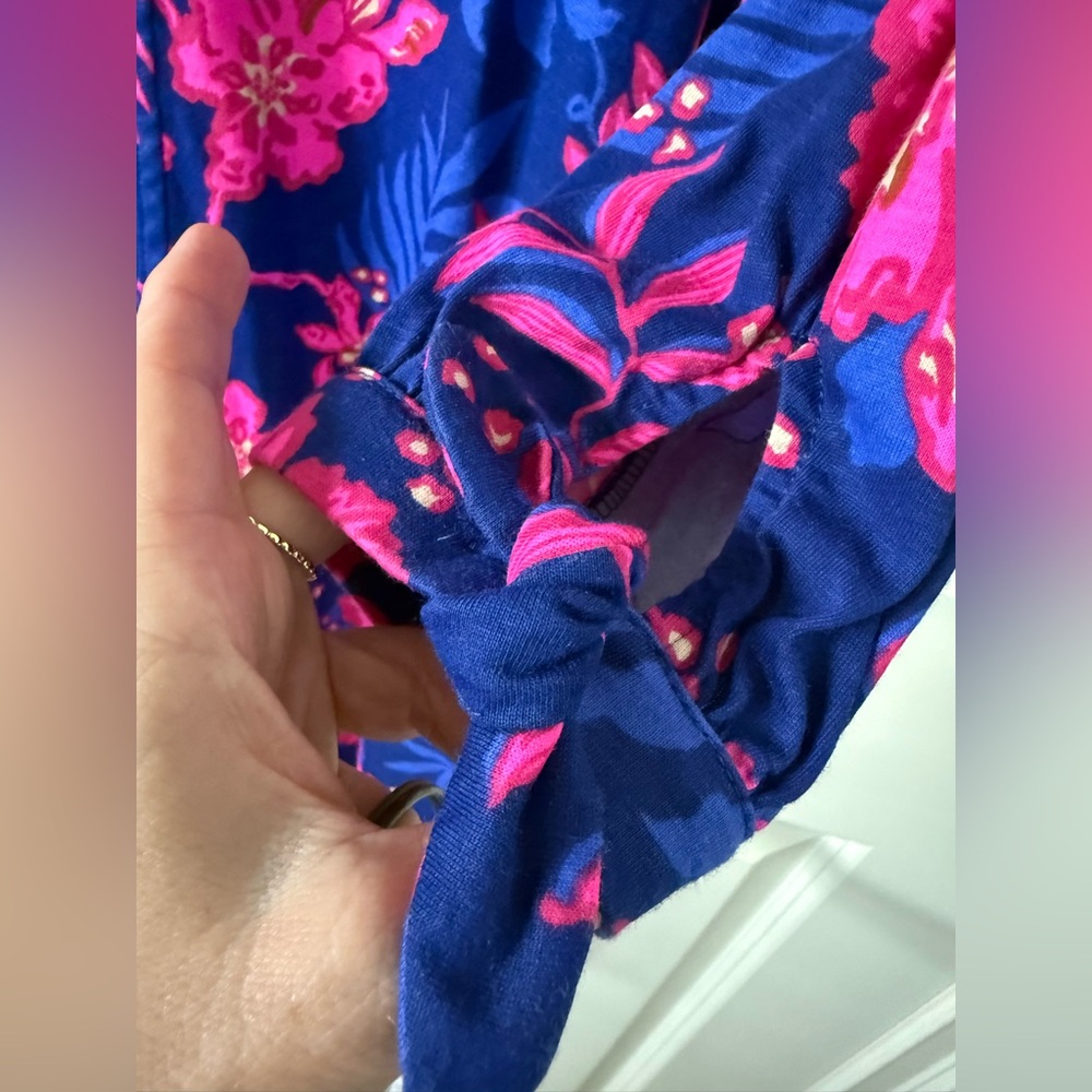 Lilly Pulitzer Cath Dress in blue never ending summer, XS, like new condition. - Picture 4 of 4